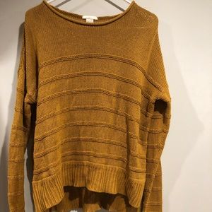L: Chunky High/Low Yellow H&M sweater!